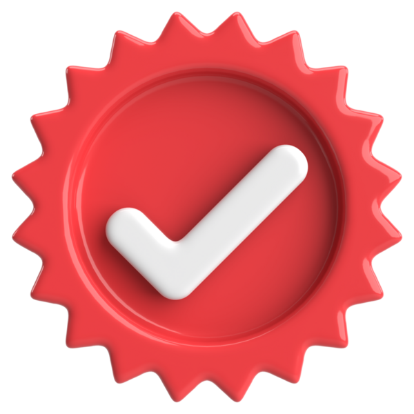 3 boyutlu onay kutusu. İşaretle. 3B illüstrasyon.