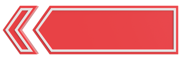 Önceki düğme. Arka düğme. 3B illüstrasyon.