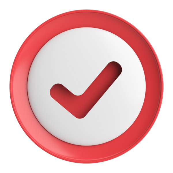 3 boyutlu onay kutusu. İşaretle. 3B illüstrasyon.