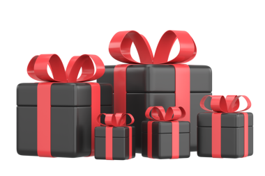 Üç boyutlu hediye kutusu. 3B illüstrasyon.