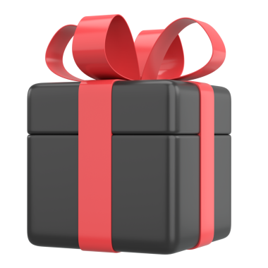 Üç boyutlu hediye kutusu. 3B illüstrasyon.