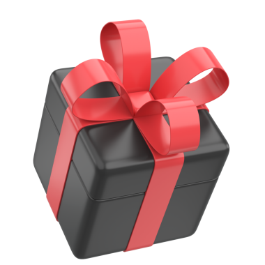 Üç boyutlu hediye kutusu. 3B illüstrasyon.