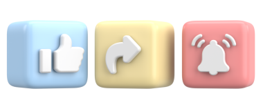 Ortak abonelik simgesi gibi. 3B illüstrasyon.