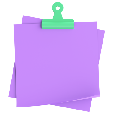 Üç boyutlu not defteri. Yapışkan bir not. 3B illüstrasyon.