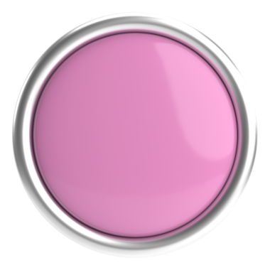 Üç boyutlu daire düğmesi. Boş tuş. 3B illüstrasyon.