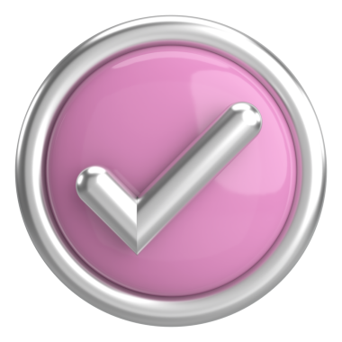 3 boyutlu onay kutusu. İşaretle. 3B illüstrasyon.