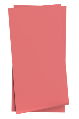 Üç boyutlu not kağıdı. Yapışkan bir not. 3B illüstrasyon.