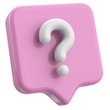 Soru işareti işareti. 3B illüstrasyon.