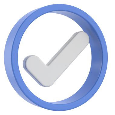 3 boyutlu onay kutusu. İşaretle. 3B illüstrasyon.