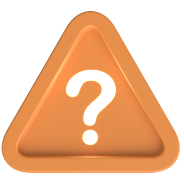 Soru işareti işareti. 3B illüstrasyon.