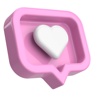 İkon gibi. Düğme gibi. 3B illüstrasyon.