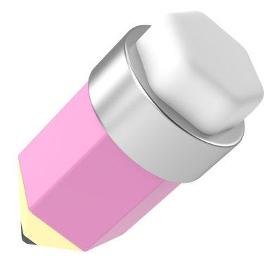 Üç boyutlu kalem. Üç boyutlu illüstrasyon. 3B görüntüleme.