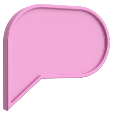 Konuşma balonu. Sohbet balonu. 3B illüstrasyon.