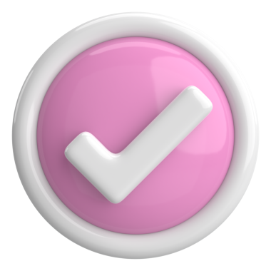 3 boyutlu onay kutusu. İşaretle. 3B illüstrasyon.