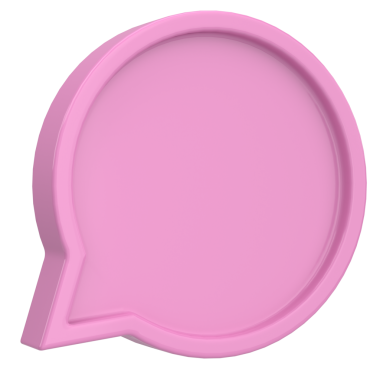 Konuşma balonu. Sohbet balonu. 3B illüstrasyon.