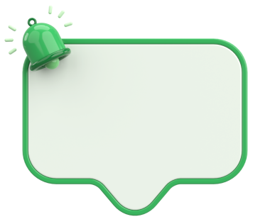 Üç boyutlu uyarı kutusu. 3B illüstrasyon.