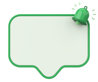 Üç boyutlu uyarı kutusu. 3B illüstrasyon.