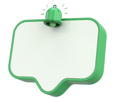 Üç boyutlu uyarı kutusu. 3B illüstrasyon.