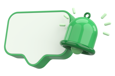 Üç boyutlu uyarı kutusu. 3B illüstrasyon.