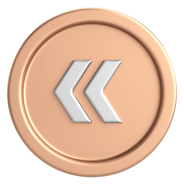 Önceki düğme. Arka düğme. 3B illüstrasyon.