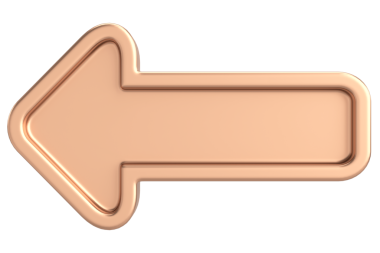 Önceki düğme. Arka düğme. 3B illüstrasyon.