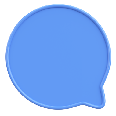 Konuşma balonu. Mesaj kutusu. 3B illüstrasyon.