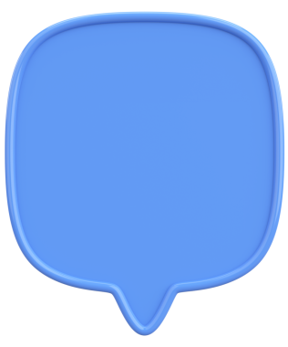 Konuşma balonu. Mesaj kutusu. 3B illüstrasyon.