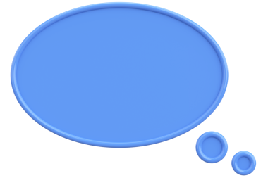 Konuşma balonu. Mesaj kutusu. 3B illüstrasyon.