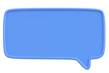 Konuşma balonu. Mesaj kutusu. 3B illüstrasyon.