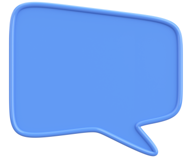 Konuşma balonu. Mesaj kutusu. 3B illüstrasyon.