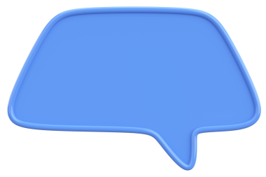 Konuşma balonu. Mesaj kutusu. 3B illüstrasyon.