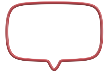 Konuşma balonu. Mesaj kutusu. 3B illüstrasyon.