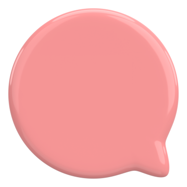 Konuşma balonu. Mesaj kutusu. 3B illüstrasyon.