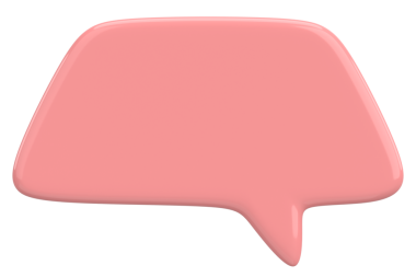 Konuşma balonu. Mesaj kutusu. 3B illüstrasyon.