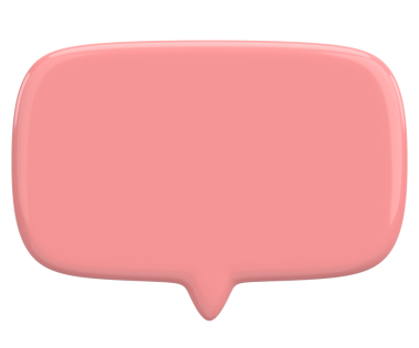 Konuşma balonu. Mesaj kutusu. 3B illüstrasyon.