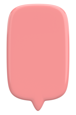 Konuşma balonu. Mesaj kutusu. 3B illüstrasyon.