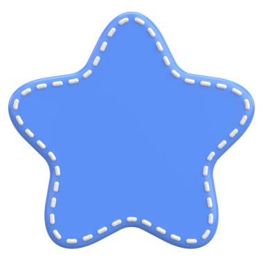 Yıldız Şekli Fiyat Etiketi. 3B illüstrasyon.