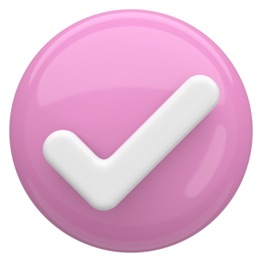 3 boyutlu onay kutusu. İşaretle. 3B illüstrasyon.