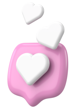 Düğme gibi. İkon gibi. 3B illüstrasyon.