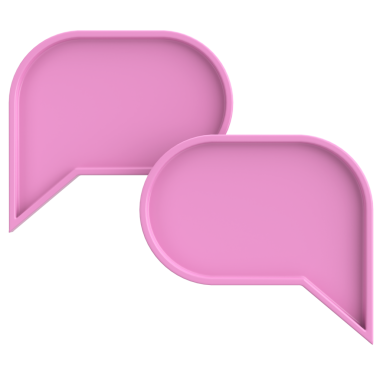 Konuşma balonu. Sohbet balonu. 3B illüstrasyon.