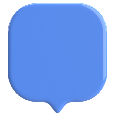 Konuşma balonu. Sohbet balonu. 3B illüstrasyon.