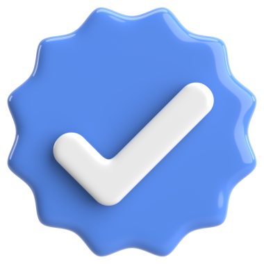 3 boyutlu onay kutusu. İşaretle. 3B illüstrasyon.