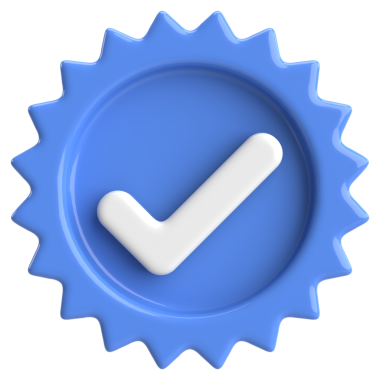 3 boyutlu onay kutusu. İşaretle. 3B illüstrasyon.