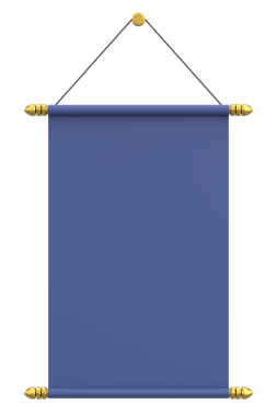 Kaydırma kağıdı. Mesaj kutusu. 3B illüstrasyon.