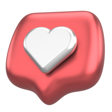 İkon gibi. Düğme gibi. 3B illüstrasyon.