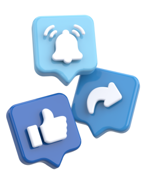 Ortak abonelik simgesi gibi. 3B illüstrasyon.