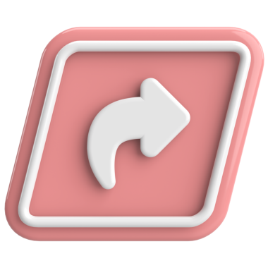 Paylaş düğmesi. Simgeyi paylaş. 3B illüstrasyon.