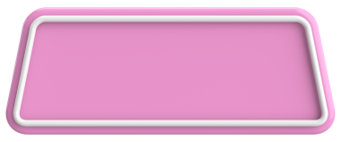 Üç boyutlu düğme. Boş tuş. 3B illüstrasyon.