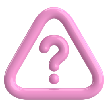 Soru işareti işareti. 3B illüstrasyon.