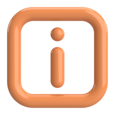 Üç boyutlu bilgi simgesi. 3B illüstrasyon.